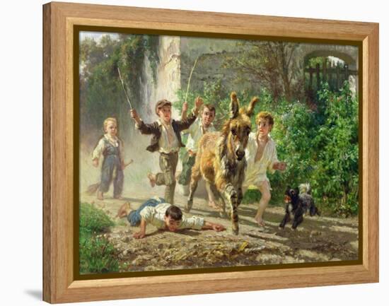 The Street Urchins, 1872-Filippo Palizzi-Framed Premier Image Canvas