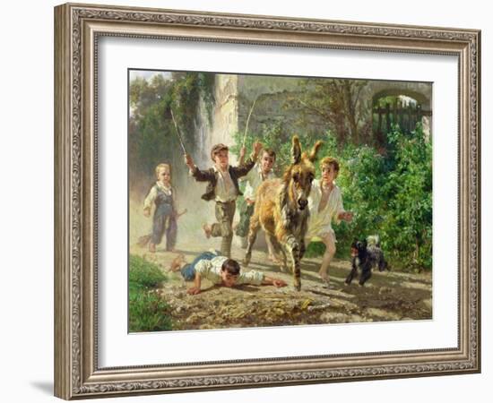 The Street Urchins, 1872-Filippo Palizzi-Framed Giclee Print