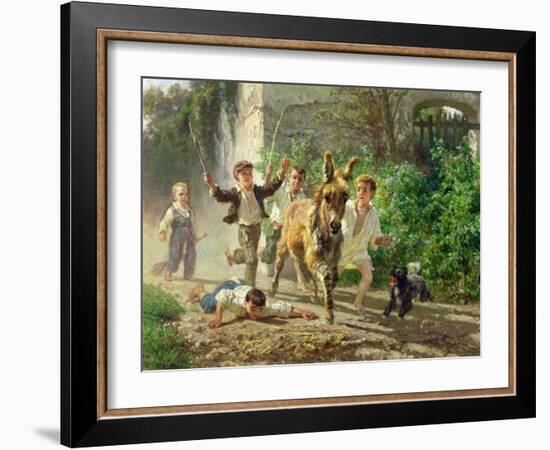 The Street Urchins, 1872-Filippo Palizzi-Framed Giclee Print