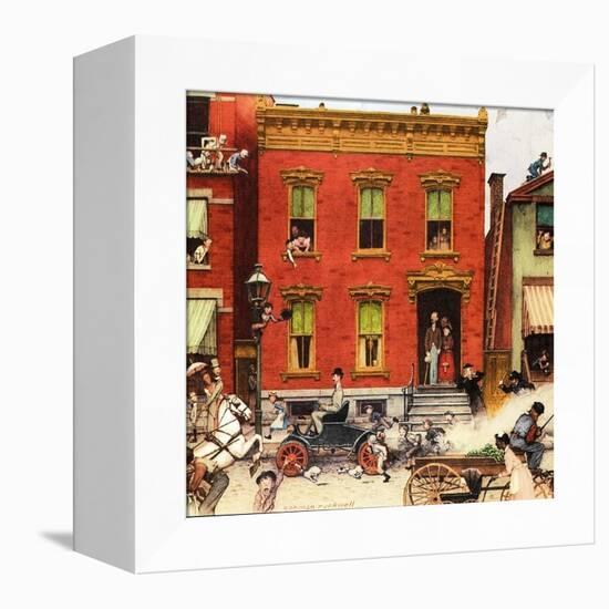 The Street Was Never the Same Again-Norman Rockwell-Framed Premier Image Canvas