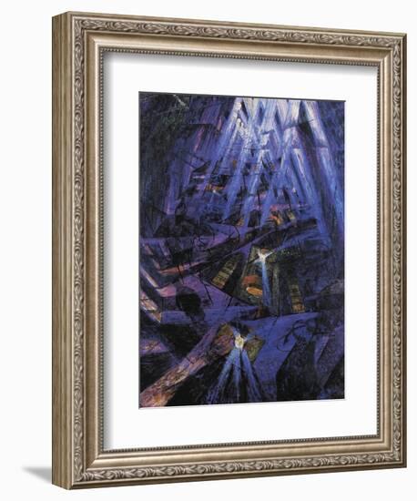 The Strengths of a Street-Umberto Boccioni-Framed Giclee Print