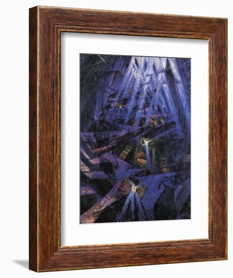 The Strengths of a Street-Umberto Boccioni-Framed Giclee Print