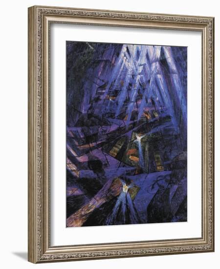 The Strengths of a Street-Umberto Boccioni-Framed Giclee Print