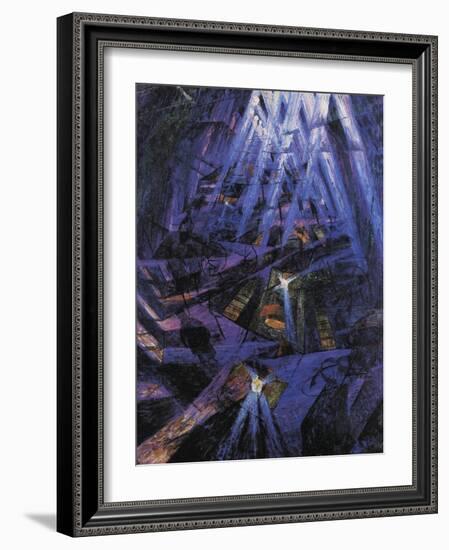 The Strengths of a Street-Umberto Boccioni-Framed Giclee Print