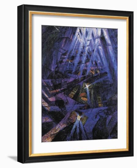 The Strengths of a Street-Umberto Boccioni-Framed Giclee Print