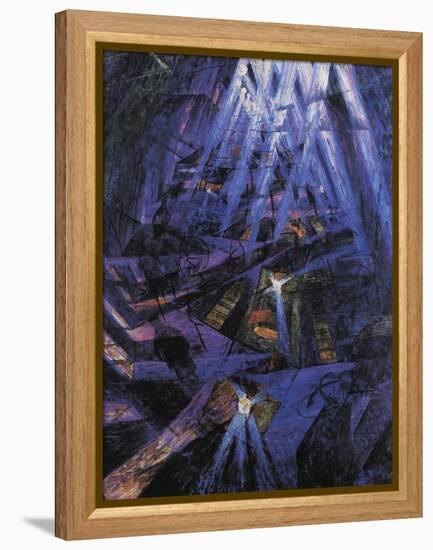 The Strengths of a Street-Umberto Boccioni-Framed Premier Image Canvas