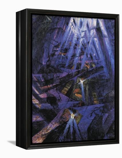 The Strengths of a Street-Umberto Boccioni-Framed Premier Image Canvas