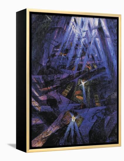 The Strengths of a Street-Umberto Boccioni-Framed Premier Image Canvas