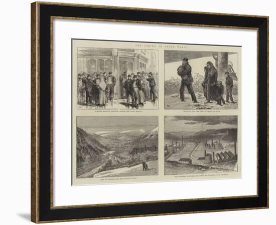 The Strike in South Wales-Joseph Nash-Framed Giclee Print