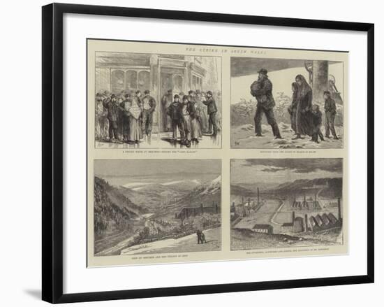 The Strike in South Wales-Joseph Nash-Framed Giclee Print