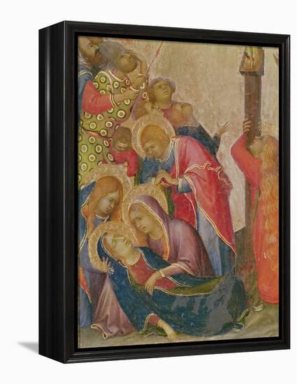The Strike of the Lance (Detail of the Group around the Virgin) (Tempera on Panel)-Simone Martini-Framed Premier Image Canvas