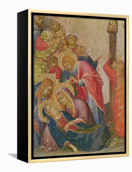 The Strike of the Lance (Detail of the Group around the Virgin) (Tempera on Panel)-Simone Martini-Framed Premier Image Canvas