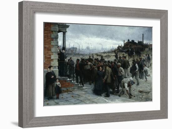 The Strike (Pittsburgh, 1877), 1886-Robert Koehler-Framed Giclee Print