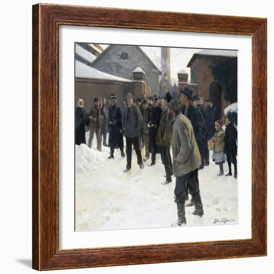 The Strike-Erik Ludvig Henningsen-Framed Giclee Print