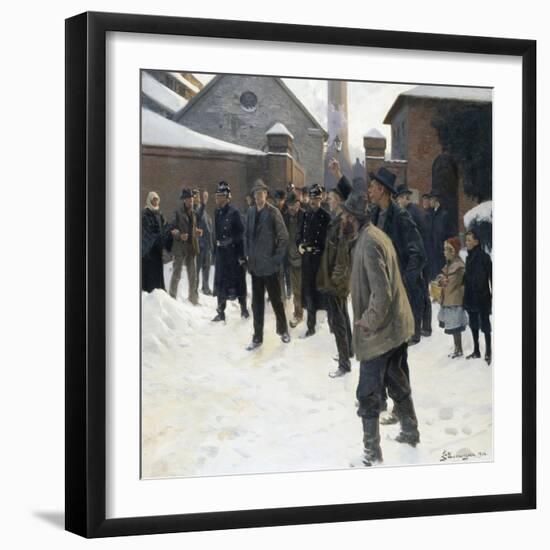 The Strike-Erik Ludvig Henningsen-Framed Giclee Print