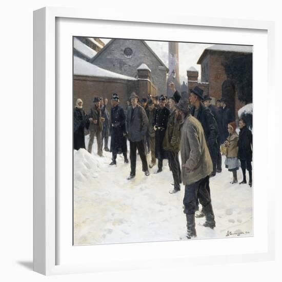 The Strike-Erik Ludvig Henningsen-Framed Giclee Print