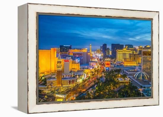 The Strip, Las Vegas, Nevada, United States of America, North America-Alan Copson-Framed Premier Image Canvas