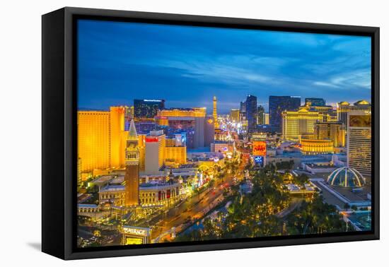 The Strip, Las Vegas, Nevada, United States of America, North America-Alan Copson-Framed Premier Image Canvas