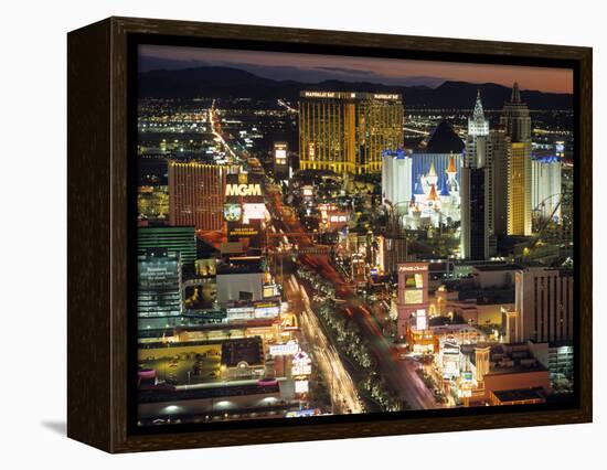 The Strip, Las Vegas, Nevada, USA-Walter Bibikow-Framed Premier Image Canvas