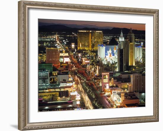 The Strip, Las Vegas, Nevada, USA-Walter Bibikow-Framed Photographic Print