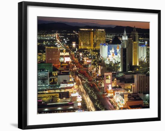 The Strip, Las Vegas, Nevada, USA-Walter Bibikow-Framed Photographic Print