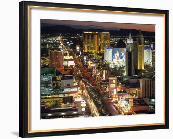 The Strip, Las Vegas, Nevada, USA-Walter Bibikow-Framed Photographic Print