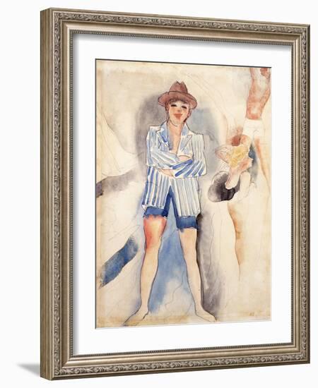 The Striped Blazer-Charles Demuth-Framed Giclee Print