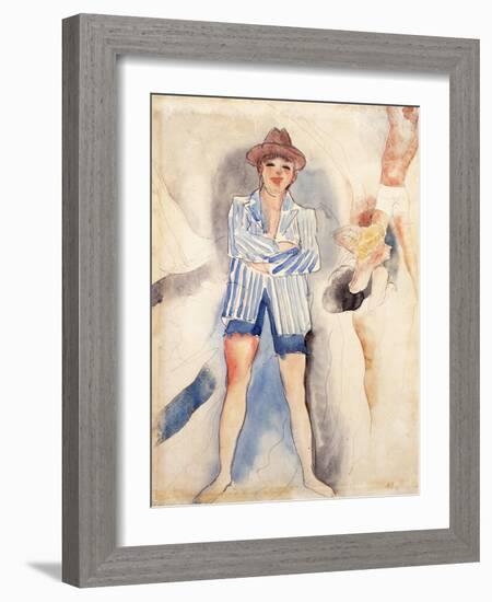 The Striped Blazer-Charles Demuth-Framed Giclee Print