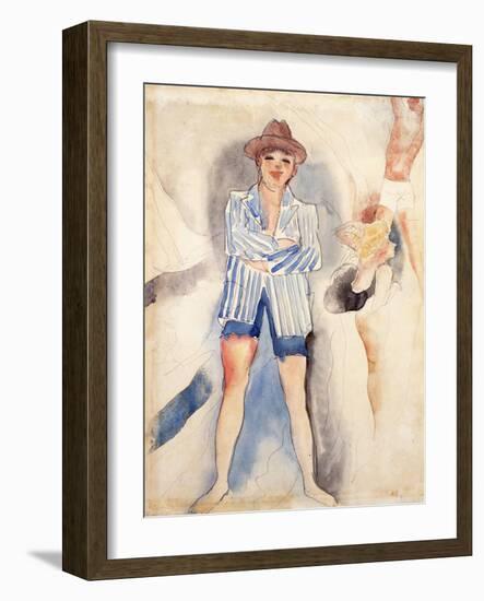 The Striped Blazer-Charles Demuth-Framed Giclee Print