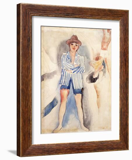 The Striped Blazer-Charles Demuth-Framed Giclee Print