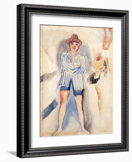 The Striped Blazer-Charles Demuth-Framed Giclee Print