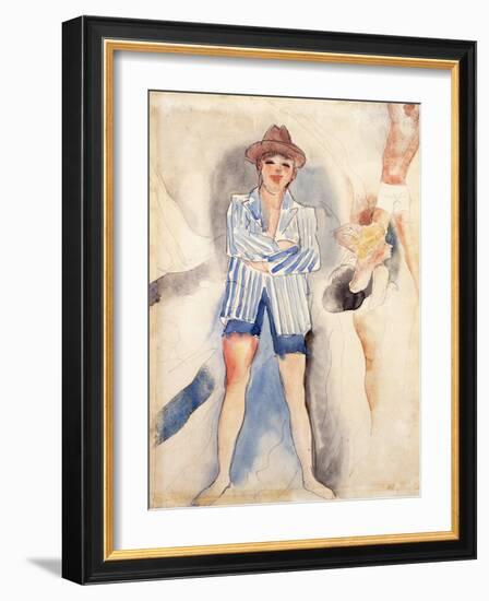 The Striped Blazer-Charles Demuth-Framed Giclee Print