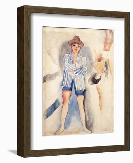 The Striped Blazer-Charles Demuth-Framed Giclee Print