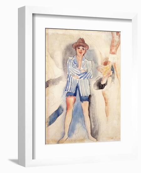 The Striped Blazer-Charles Demuth-Framed Giclee Print