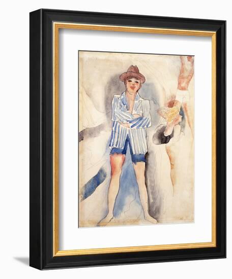 The Striped Blazer-Charles Demuth-Framed Giclee Print