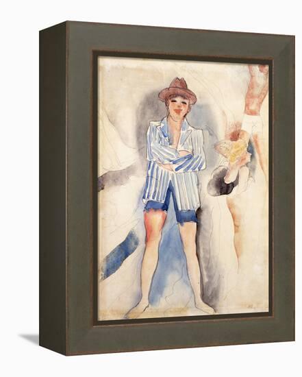 The Striped Blazer-Charles Demuth-Framed Premier Image Canvas