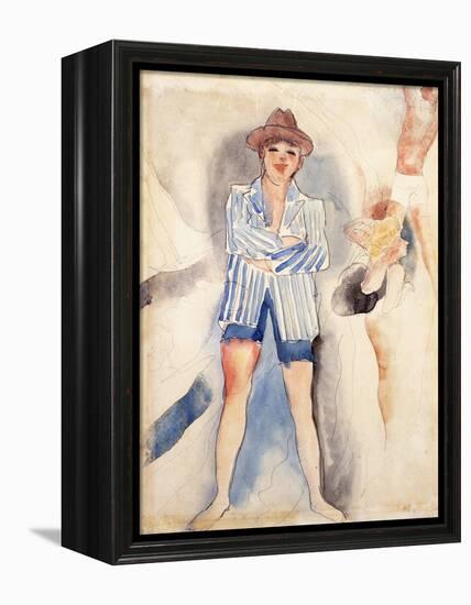 The Striped Blazer-Charles Demuth-Framed Premier Image Canvas