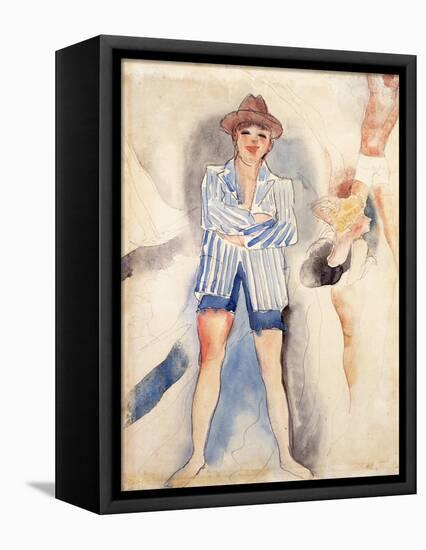 The Striped Blazer-Charles Demuth-Framed Premier Image Canvas