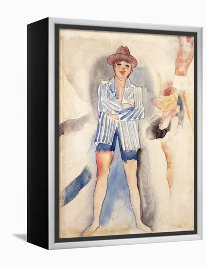 The Striped Blazer-Charles Demuth-Framed Premier Image Canvas