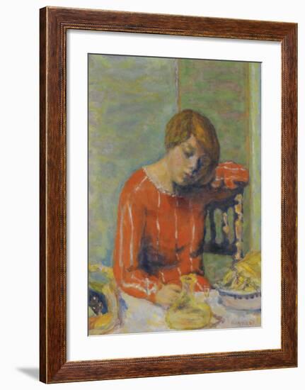 The Striped Bodice-Pierre Bonnard-Framed Premium Giclee Print