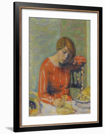 The Striped Bodice-Pierre Bonnard-Framed Premium Giclee Print