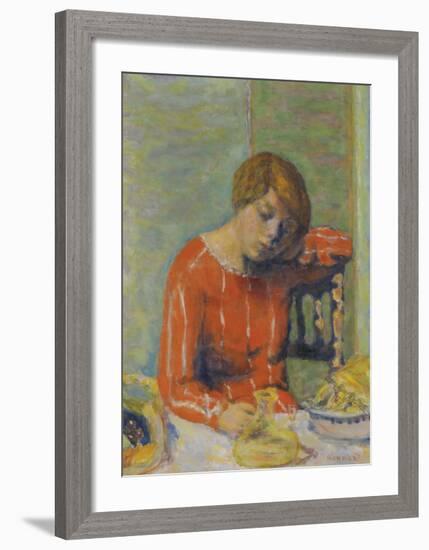 The Striped Bodice-Pierre Bonnard-Framed Premium Giclee Print