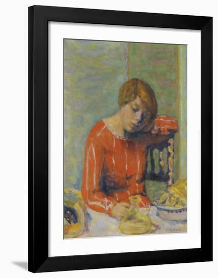 The Striped Bodice-Pierre Bonnard-Framed Premium Giclee Print