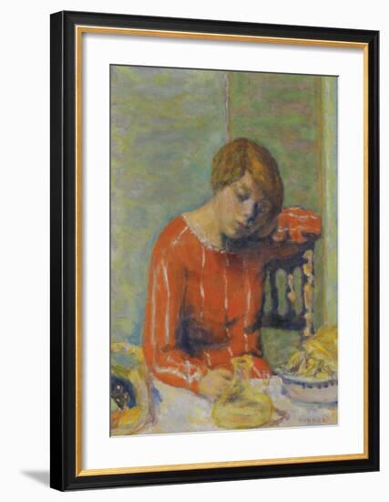 The Striped Bodice-Pierre Bonnard-Framed Premium Giclee Print