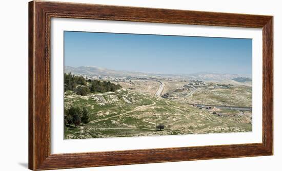 The strong separation fence between Israel and the Palestinian Authority, Middle East-Alexandre Rotenberg-Framed Photographic Print