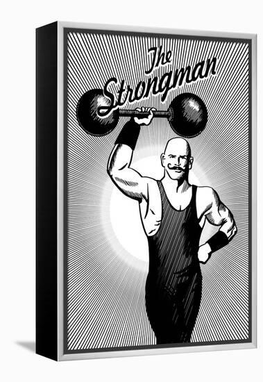 The Strongman-Lantern Press-Framed Stretched Canvas