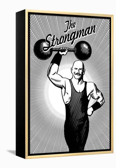 The Strongman-Lantern Press-Framed Stretched Canvas