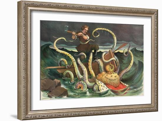 The Struggle Of The Slav-JS Pughe-Framed Premium Giclee Print