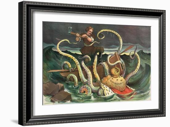 The Struggle Of The Slav-JS Pughe-Framed Premium Giclee Print