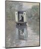 The Studio Boat (Le Bateau-atelier), 1876-Claude Monet-Mounted Art Print